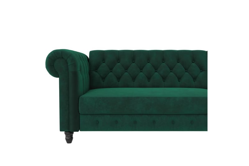 Bäddsoffa Felix 241x154x83 cm, Mörkgrön, Sammet - 241x154x83 cm, Mörkgrön, Sammet - Möbler - Vardagsrum - Bäddsoffor