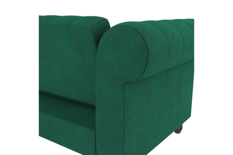 Bäddsoffa Felix 241x154x83 cm, Mörkgrön, Sammet - 241x154x83 cm, Mörkgrön, Sammet - Möbler - Vardagsrum - Bäddsoffor