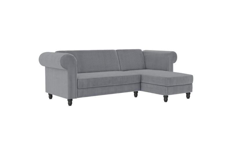 Bäddsoffa Felix II 241x154x83 cm, Grå - 241x154x83 cm, Grå - Möbler - Vardagsrum - Bäddsoffor
