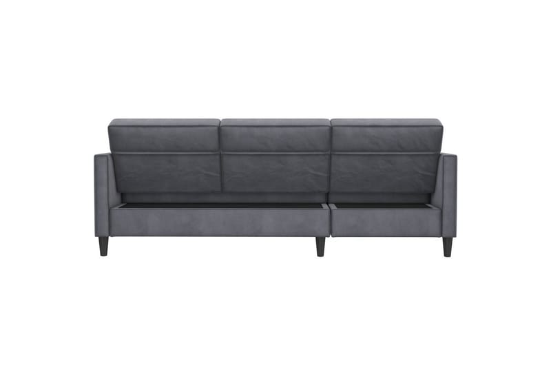Bäddsoffa Hartford 213x153x82 cm, Antracit, Sammet - 213x153x82 cm, Antracit, Sammet - M�öbler - Vardagsrum - Bäddsoffor