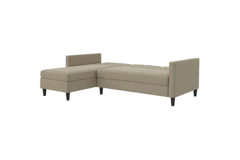 Bäddsoffa Hartford 213x153x82 cm, Cappuccino, Linnetyg Utseende (100% Polyester - 213x153x82 cm, Cappuccino, Linnetyg Utseende (100% Polyester - Möbler - Vardagsrum - Bäddsoffor