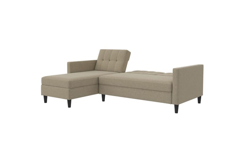 Bäddsoffa Hartford 213x153x82 cm, Cappuccino, Linnetyg Utseende (100% Polyester - 213x153x82 cm, Cappuccino, Linnetyg Utseende (100% Polyester - Möbler - Vardagsrum - Bäddsoffor
