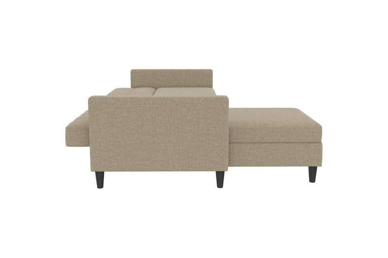 Bäddsoffa Hartford 213x153x82 cm, Cappuccino, Linnetyg Utseende (100% Polyester - 213x153x82 cm, Cappuccino, Linnetyg Utseende (100% Polyester - Möbler - Vardagsrum - Bäddsoffor