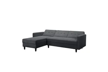 Bäddsoffa Hartford II 213x153x82 cm, Antracit - 213x153x82 cm, Antracit - Möbler - Vardagsrum - Bäddsoffor