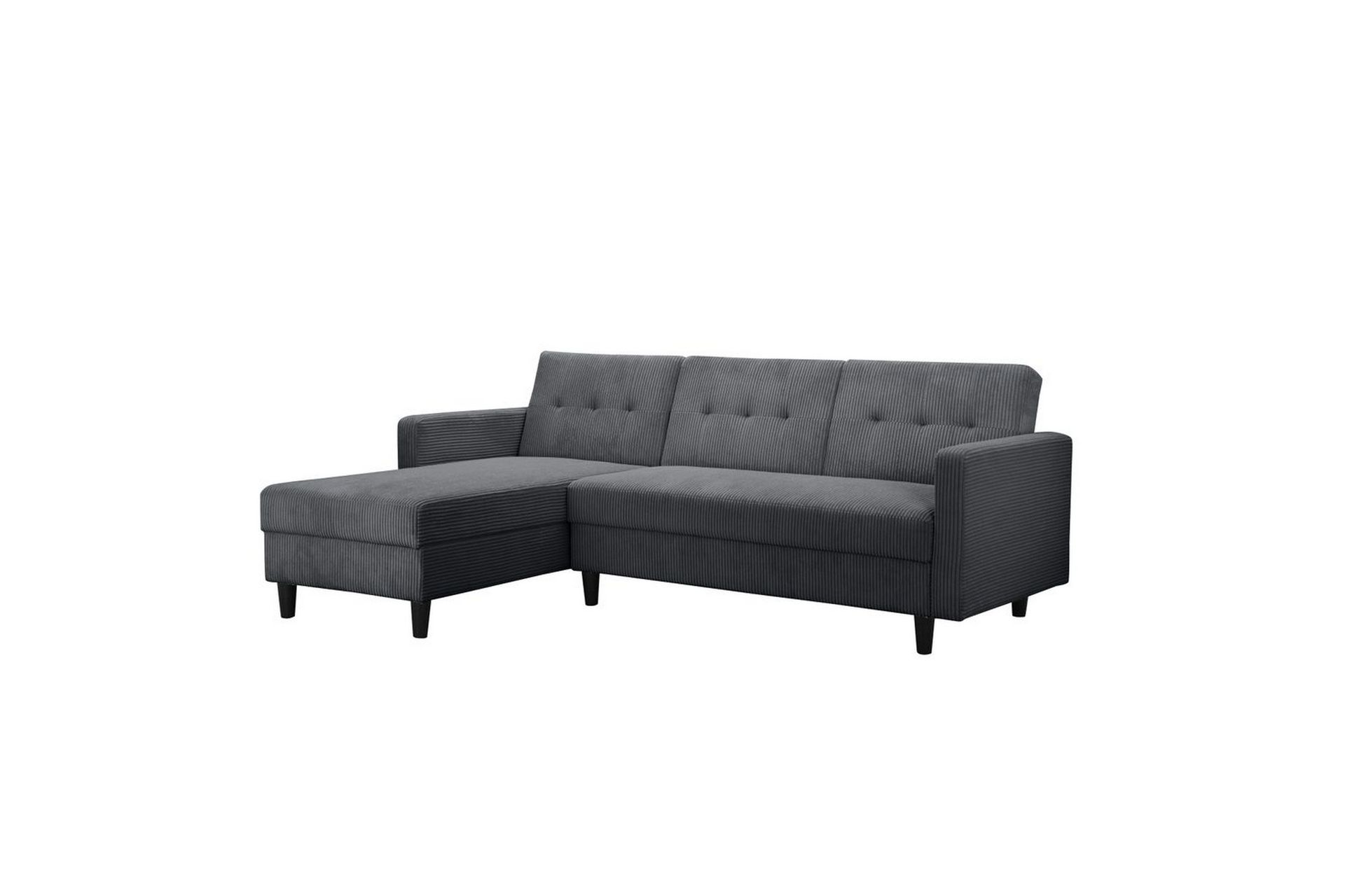 bäddsoffa hartford ii 213x153x82 cm, antracit - 213x153x82 cm, antracit