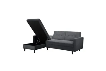 Bäddsoffa Hartford II 213x153x82 cm, Antracit - 213x153x82 cm, Antracit - Möbler - Vardagsrum - Bäddsoffor