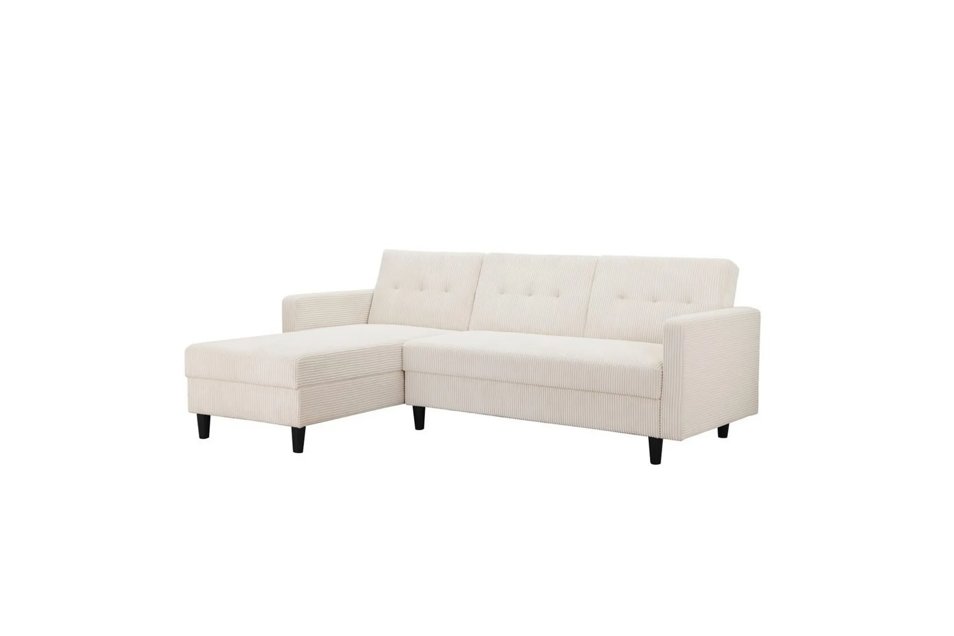 bäddsoffa hartford ii 213x153x82 cm, kräm - 213x153x82 cm, kräm