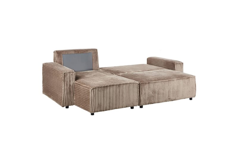 Bäddsoffa Högervänd Abacka - Brun, Svart - Möbler - Vardagsrum - Bäddsoffor