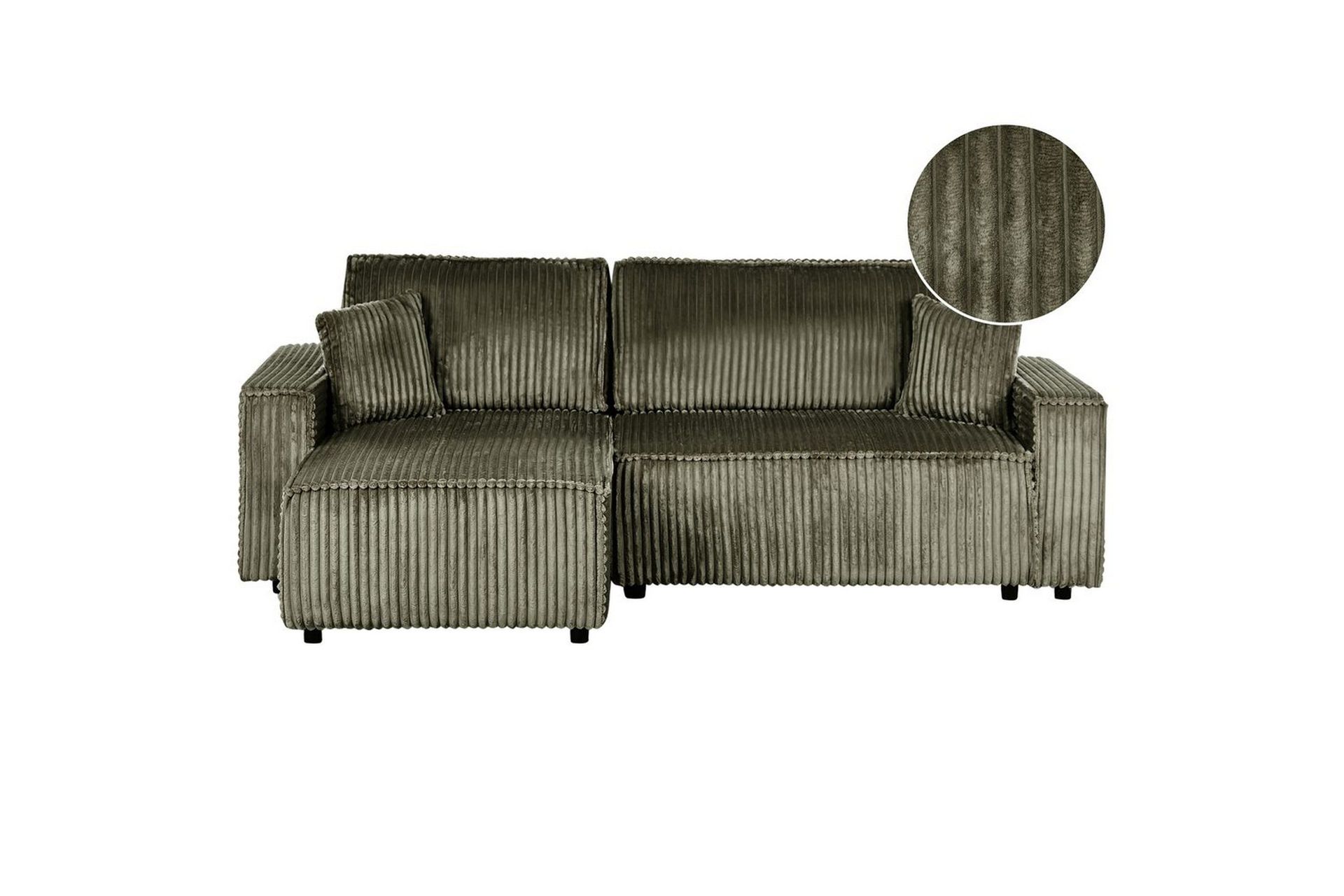 bäddsoffa högervänd abacka - grön, svart