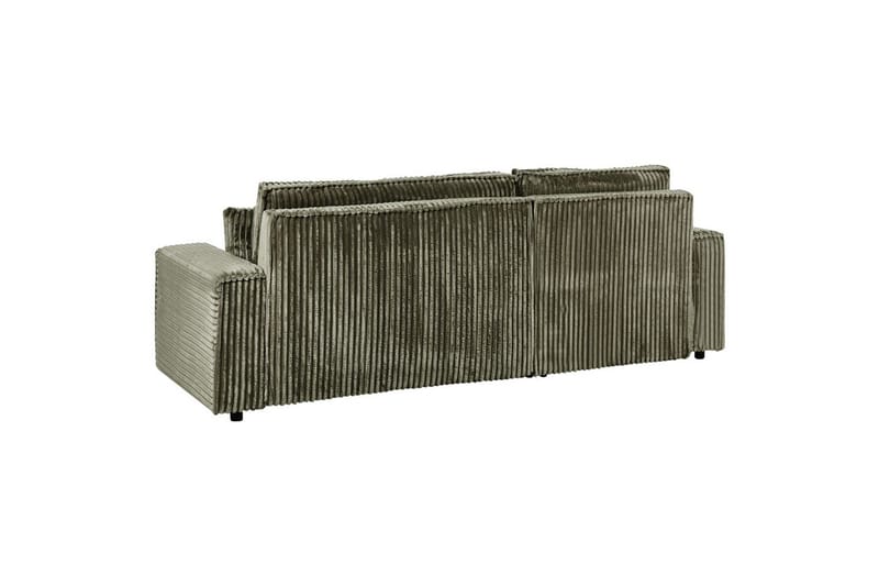 Bäddsoffa Högervänd Abacka - Grön, Svart - Möbler - Vardagsrum - Bäddsoffor