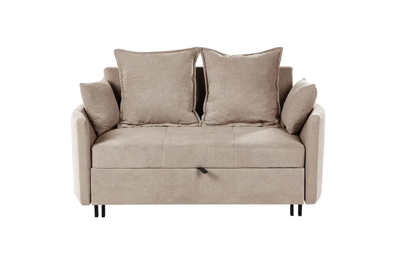 Bäddsoffa Hovin, Beige, svart