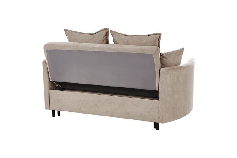 Bäddsoffa Hovin - Beige, svart - Möbler - Vardagsrum - Bäddsoffor