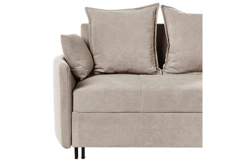 Bäddsoffa Hovin - Beige, svart - Möbler - Vardagsrum - Bäddsoffor