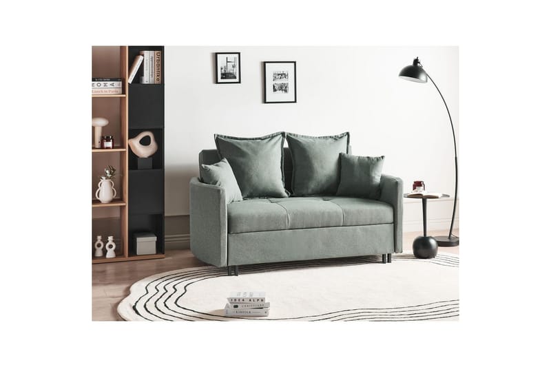 Bäddsoffa Hovin - Grön, Svart - Möbler - Vardagsrum - Bäddsoffor