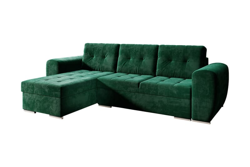 Bäddsoffa med divan - Grön - Möbler - Vardagsrum - Bäddsoffor