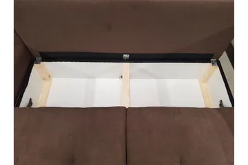Bäddsoffa med divan - Svart - Möbler - Vardagsrum - Bäddsoffor
