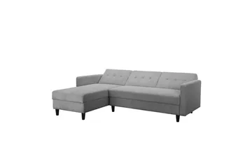 Bäddsoffa med enkeldivan utan schäslong Loft24 Bäddsoffa Hartford II 213x153x82 cm, Grå Grå - Möbler - Vardagsrum - Bäddsoffor