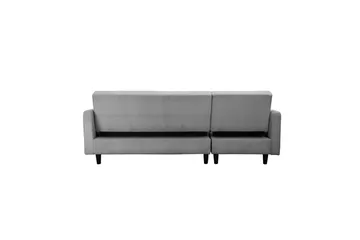 Bäddsoffa med enkeldivan utan schäslong Loft24 Bäddsoffa Hartford II 213x153x82 cm, Grå Grå - Möbler - Vardagsrum - Bäddsoffor