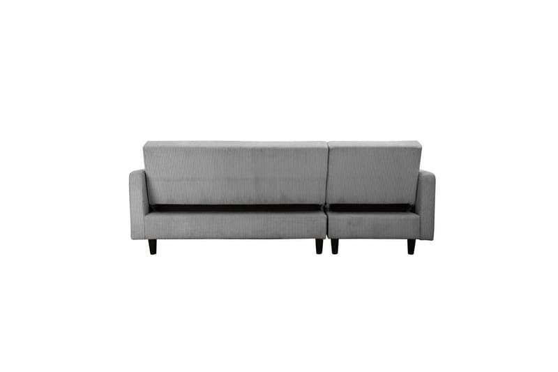 Bäddsoffa med enkeldivan utan schäslong Loft24 Bäddsoffa Hartford II 213x153x82 cm, Grå Grå - Möbler - Vardagsrum - Bäddsoffor