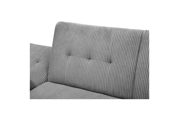 Bäddsoffa med enkeldivan utan schäslong Loft24 Bäddsoffa Hartford II 213x153x82 cm, Grå Grå - Möbler - Vardagsrum - Bäddsoffor