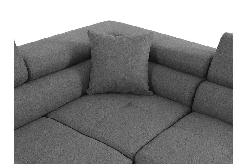 Bäddsoffa med schäslong - Brun - Möbler - Vardagsrum - Bäddsoffor