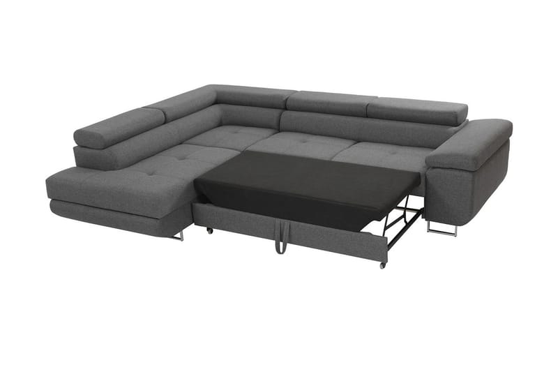 Bäddsoffa med schäslong - Grå - Möbler - Vardagsrum - Bäddsoffor