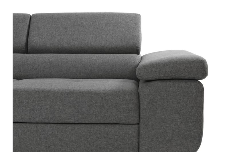 Bäddsoffa med schäslong - Grå - Möbler - Vardagsrum - Bäddsoffor