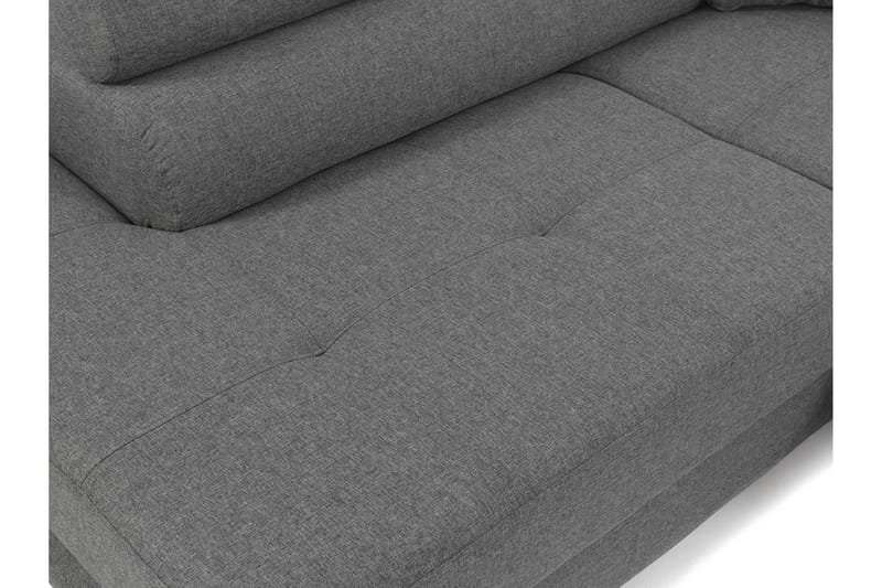 Bäddsoffa med schäslong - Grå - Möbler - Vardagsrum - Bäddsoffor