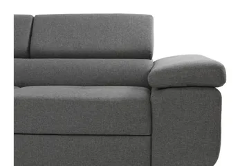 Bäddsoffa med schäslong - Grå - Möbler - Vardagsrum - Bäddsoffor