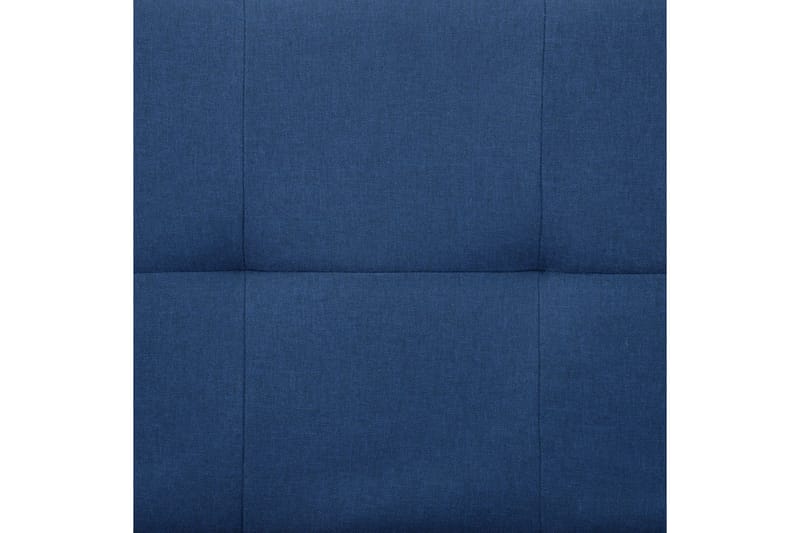 Bäddsoffa med två kuddar blå polyester - Blå - Bäddsoffor - 2-sits bäddsoffa
