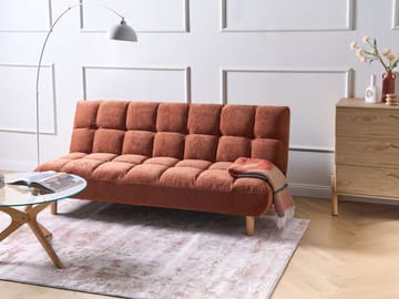 Bäddsoffa Risor - Guldbrun - Möbler - Vardagsrum - Bäddsoffor - 2-sits bäddsoffa