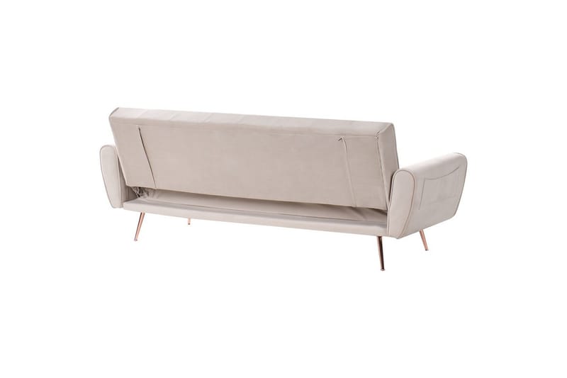 Bäddsoffa Selnes - Beige, koppar - Möbler - Vardagsrum - Bäddsoffor