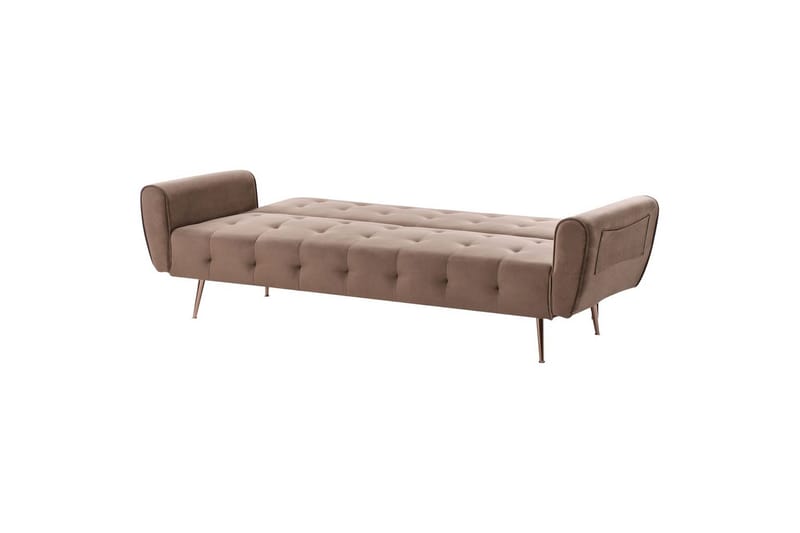 Bäddsoffa Selnes - Brun, koppar - Möbler - Vardagsrum - Bäddsoffor