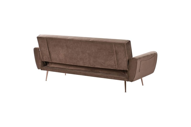 Bäddsoffa Selnes - Brun, koppar - Möbler - Vardagsrum - Bäddsoffor