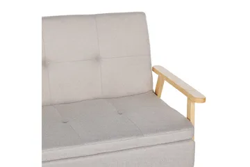 Bäddsoffa Tjorn - Beige, ljust trä, 185x110 cm - Möbler - Vardagsrum - Bäddsoffor