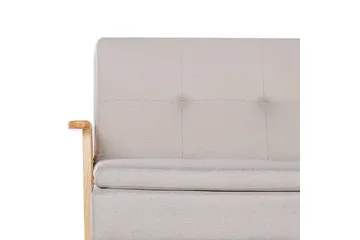 Bäddsoffa Tjorn - Beige, ljust trä, 185x110 cm - Möbler - Vardagsrum - Bäddsoffor