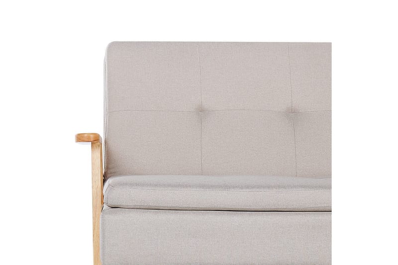 Bäddsoffa Tjorn - Beige, ljust trä, 185x110 cm - Möbler - Vardagsrum - Bäddsoffor