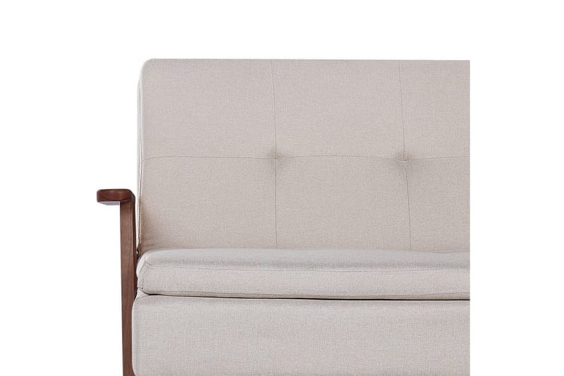 Bäddsoffa Tjorn - Beige, mörkt trä, 185x110 cm - Möbler - Vardagsrum - Bäddsoffor