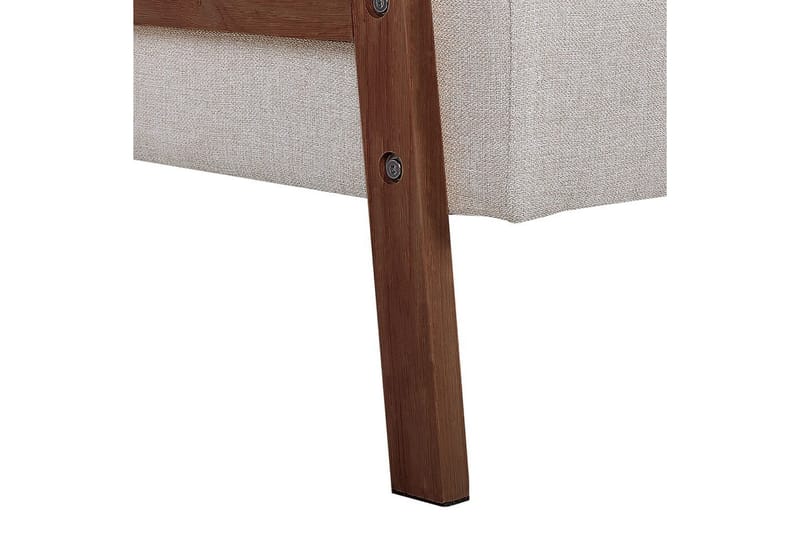 Bäddsoffa Tjorn - Beige, mörkt trä, 185x110 cm - Möbler - Vardagsrum - Bäddsoffor