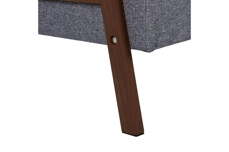 Bäddsoffa Tjorn - Grå, mörkt trä, 185x110 cm - Möbler - Vardagsrum - Bäddsoffor