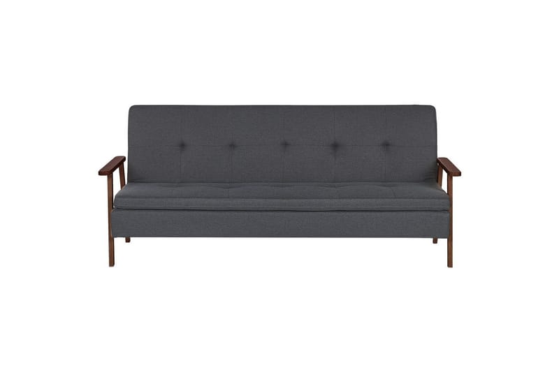 Bäddsoffa Tjorn - Mörkgrå, mörkt trä, 185x110 cm - Möbler - Vardagsrum - Bäddsoffor