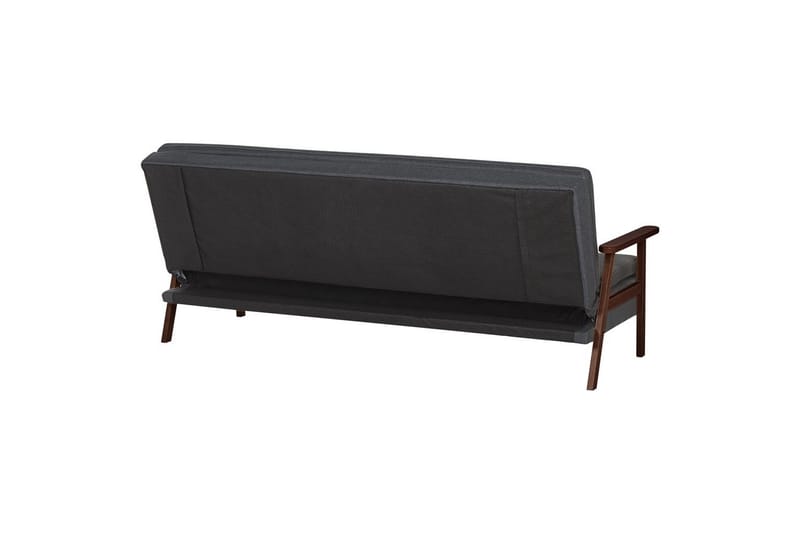 Bäddsoffa Tjorn - Mörkgrå, mörkt trä, 185x110 cm - Möbler - Vardagsrum - Bäddsoffor