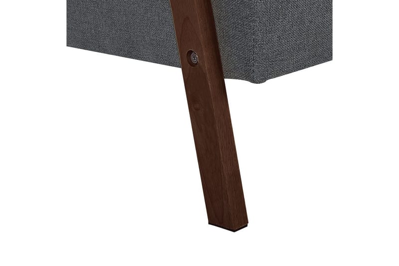 Bäddsoffa Tjorn - Mörkgrå, mörkt trä, 185x110 cm - Möbler - Vardagsrum - Bäddsoffor