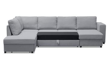 Verona U-Bäddsoffa Vänster - Ljusgrå - Möbler - Vardagsrum - Bäddsoffor - U bäddsoffa