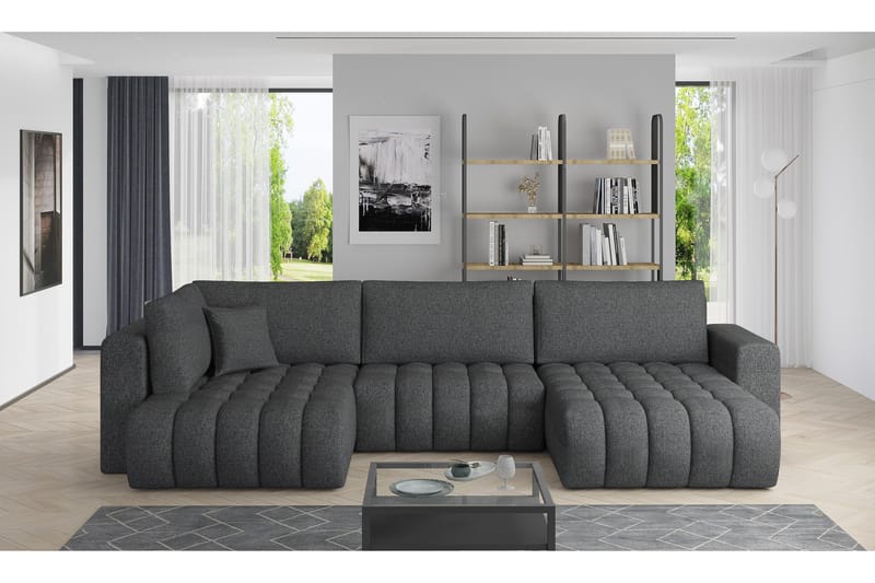 Yorktown U-bäddsoffa Divan Höger - Grå - Möbler - Vardagsrum - Bäddsoffor - U bäddsoffa