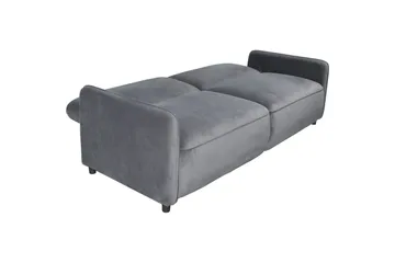 Bäddsoffa utan divan & schäslong Loft24 Bäddsoffa Loft24 Alicia Grey Velvet - Möbler - Vardagsrum - Bäddsoffor