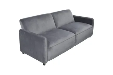 Bäddsoffa utan divan & schäslong Loft24 Bäddsoffa Loft24 Alicia Grey Velvet - Möbler - Vardagsrum - Bäddsoffor
