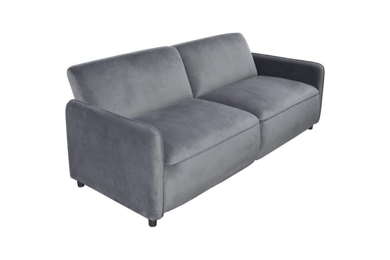 Bäddsoffa utan divan & schäslong Loft24 Bäddsoffa Loft24 Alicia Grey Velvet - Möbler - Vardagsrum - Bäddsoffor