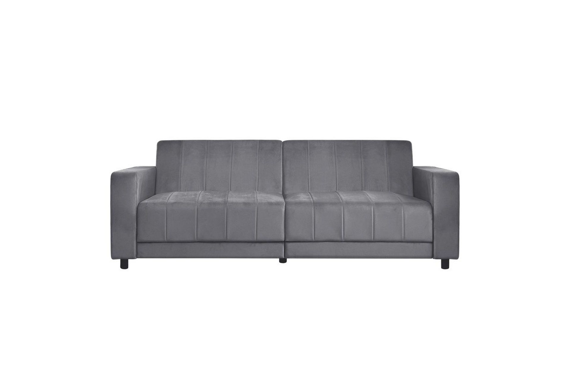 B&auml;ddsoffa utan divan & sch&auml;slong Loft24 B&auml;ddsoffa Loft24 Allie II Grey Velvet -