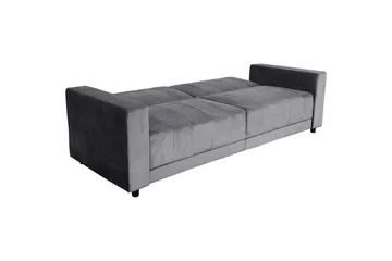 Bäddsoffa utan divan & schäslong Loft24 Bäddsoffa Loft24 Allie II Grey Velvet - Möbler - Vardagsrum - Bäddsoffor